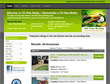 Tablet Screenshot of crvistarealty.com